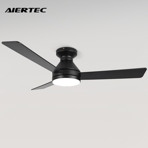 Ventilateur de plafond LED moderne de 42 pouces avec lumière, 3 pales intelligentes, moteur DC, corps en fer, télécommande pour la maison, le salon, la chambre à coucher - Product Image 1