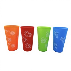 CASAMAX WL AD-3404-2 Gobelet en plastique PP motif fruits 500ml - Product Image 1