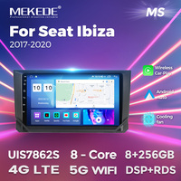 MEKEDE 8G 128G Android 12 Control de voz 8Core IPS DSP Video de coche para SEAT Ibiza 2017 2018 2019 2020 Car-PLAY 4G LTE WIFI GPS BT