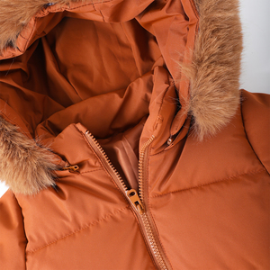 Cappotti Invernali per Bambini con Cappuccio in Ecopelliccia, Impermeabili e Spessi, Colore Caramello, per 2-7 Anni - Product Image 4