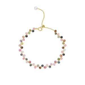 Bracelet haut de gamme tissé à la main pour femme en pierre naturelle, cristal taillé et strass, vente en gros Shaoxing - Product Image 5