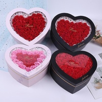 Pétales de savon de la galaxie, 10 pièces, décorations "I Love You", en forme de cœur, boite en carton, pour la saint-valentin