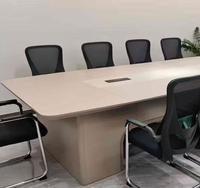 Table de conférence moderne en bois de luxe avec rangement réglable pour bureau et villa, design écologique