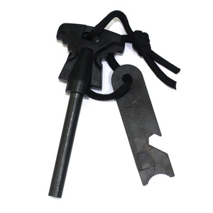 Kit de pompier de survie en plein air, tige de silex en magnésium avec <span class=keywords><strong>grattoir</strong></span> <span class=keywords><strong>à</strong></span> échelle - Product Image 1