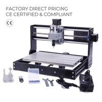 Mini routeur CNC 3018 Pro de bureau, 3 axes, broche 500W, machine de gravure laser GRBL pour débutants, loisirs, bricolage, MDF