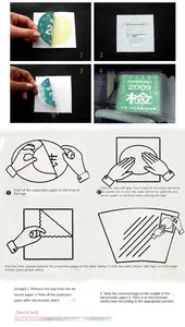 Película <span class=keywords><strong>de</strong></span> pasta electrostática para <span class=keywords><strong>coche</strong></span>, parche antiadhesivo para parabrisas, pegatina estática para licencia <span class=keywords><strong>de</strong></span> inspección, permiso <span class=keywords><strong>de</strong></span> paso, fácil <span class=keywords><strong>de</strong></span> aplicar - Product Image 5