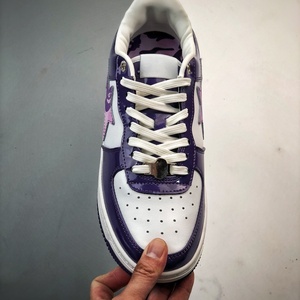 Calzado Deportivo Casual Morado de Moda 2026, de Alta Calidad, Diseño Bapeeess, con Cordones, Malla, Cuero Sintético Patentado, Transpirable y Ligero - Product Image 2