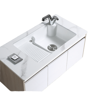 Lavabo <span class=keywords><strong>de</strong></span> Cerámica <span class=keywords><strong>de</strong></span> Diseño Moderno <span class=keywords><strong>para</strong></span> Baño, Lavabo Sobre Encimera, Lavabo <span class=keywords><strong>para</strong></span> Lavandería - Product Image 1