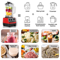 Keuken Aanrecht Professionele Commerciële Grote Zware Smoothie Blender Vers Sap Mengmachine Juicer En Fruitmixer