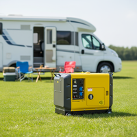 Générateur onduleur diesel silencieux YHS 5KW à 10KW pour alimentation de secours, fréquence 50Hz/60Hz, démarrage automatique, vitesse 3000 tr/min pour usage domestique
