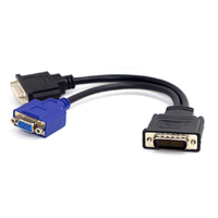 DMS 59 Pin Macho a DVI VGA Hembra Adaptador de monitor dual Cable de extensión para tarjeta gráfica LHF