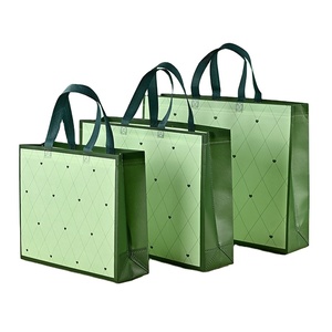 Bolsa de Compras Personalizada, Laminada, Impresa, Ecológica, Reciclable, de Lona, para Supermercado, Ropa, Regalos, con Asas, No Tejida - Product Image 1