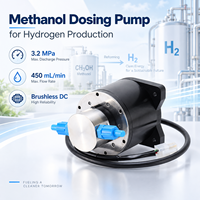 Pompe à engrenages en acier inoxydable haute pression 3,2 MPa 450 ml/min avec moteur CC sans balais pour le dosage de méthanol dans la production d'hydrogène