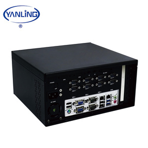 Factor de forma pequeño computadoras Intel Core I5 4460 <span class=keywords><strong>CPU</strong></span> Dual Lan con pilas Mini PC Industrial con 10 COM - Product Image 1