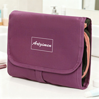 Trousse de Toilette de Voyage Suspendue avec Compartiments Amovibles Grande Capacité Imperméable pour Cosmétiques et Soins de la Peau Organisateur de Maquillage