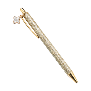 Bolígrafo de Metal con Polvo Dorado de Alta Calidad de la Marca <span class=keywords><strong>Hua</strong></span> <span class=keywords><strong>Hao</strong></span>, con Logotipo Personalizado, Regalo con Diseño de Trébol de Cuatro Hojas, Punta de Bola de 0.5 mm - Product Image 6