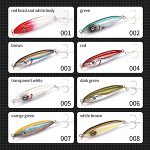 Hunthouse Prezzo all'ingrosso di fabbrica Esche artificiali da pesca a matita 62mm 80mm, Jerkbait affondanti in plastica rigida - Product Image 5