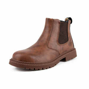 OEM Waterproof Wear-Resistant Anti-Smash Protective <b>Work</b> Short <b>Boots</b> Men's Large Size Puncture-Proof Safety Shoes - Product Image 2