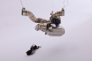 Sistemas de escape de motocicleta de válvula para <span class=keywords><strong>Ducati</strong></span> <span class=keywords><strong>Multistrada</strong></span> V4S modificar silenciador de escape modificado de motocicleta de acero inoxidable de titanio - Product Image 3
