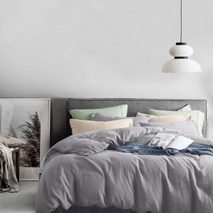 Juego de Ropa de Cama Minimalista 100% Lino, Incluye Sábana Plana y Funda Nórdica, Ropa de Cama Universal para Todas las Temporadas - Product Image 1