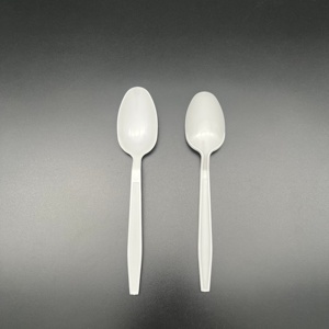 Confezione da 1000 <span class=keywords><strong>Cucchiaini</strong></span> Monouso in <span class=keywords><strong>Plastica</strong></span> PP Bianca Resistente al Calore - Product Image 2