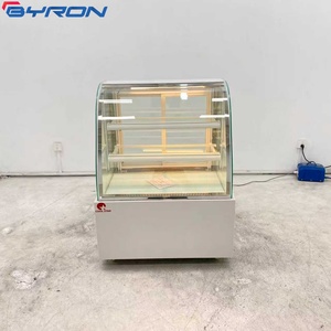 Vitrine réfrigérée pour gâteaux à plateau en verre incurvé, mini-présentoir à gâteaux, très demandée - Product Image 2