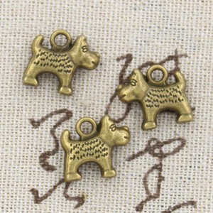 Ciondoli cane dalmata 13x14mm ciondoli Color argento tibetano gioielli antichi che fanno fai da te artigianato fatto a mano - Product Image 5