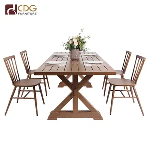 Warung kopi kursi makan desain Modern Outdoor Vintage Metal susun kursi furnitur