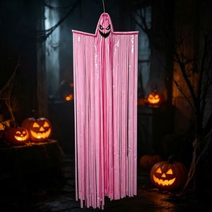 Halloween DIY Tassel Ghost Hanging Decoration Haunted House Yard Party Outdoor Scary <b>Prop</b> - Product Image 4