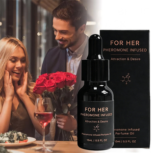 Parfum aux phéromones pour hommes et femmes, parfum d'attraction longue durée, eau de parfum infusée de parfum, 15 ml, écologique, vente en gros - Product Image 1