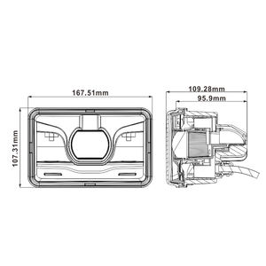 Faros Led Camiones Haz Alto y Bajo Cuadrado Motocicleta Faro Jeeps Cherokee Xj Drl Rectangular Led Faro - Product Image 2