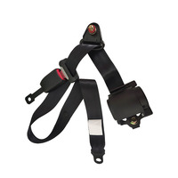 Vente chaude Pièces De Voiture Noir 3 Points Ceinture De Sécurité Bus Camion Polyester Matériel Van Ceintures De Sécurité Rouleau
