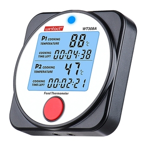 Thermomètre alimentaire intelligent Wintact WT308A, thermomètre à viande BT avec alarme et minuterie - Product Image 3