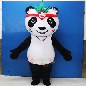 Disfraz de Mascota de Panda adulto personalizado de disfrute, hecho en fábrica diseño personalizado, estilo de oso suave y llamativo para ferias comerciales listas - Product Image 1