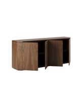 Buffet de luxe moderne en bois, meuble de rangement à 4 portes pour chambres parentales, mobilier de luxe pour hôtels et villas