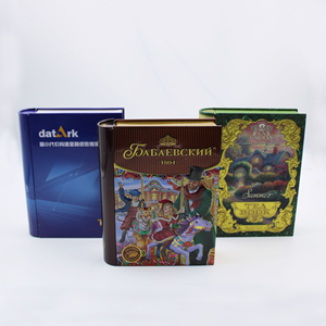 2026 New Hot Selling <b>Book</b> Shaped Cartoon Style Tinplate Creative Storage Box for Indoor Outdoor <b>Holiday</b> Festival Decoration - Product Image 5