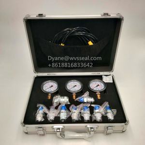 खुदाई हाइड्रोलिक दबाव उपकरण बॉक्स ओ-रिंग किट एल्यूमीनियम मामले 4 दबाव नापने का यंत्र हाइड्रोलिक दबाव परीक्षण किट - Product Image 3