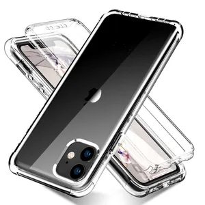 Wholesale Cheap Price 360 Full Protective Tpu Shockproof Transparent Cell Phone Case Cover For iPhone 12 13 14 Pro