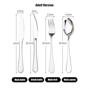 Vente en gros de couverts de table occidentaux en acier inoxydable de haute qualité, couteau, fourchette et cuillère, cadeaux créatifs pour hôtel avec logo personnalisé - Product Image 4