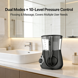 <span class=keywords><strong>Hydropulseur</strong></span> dentaire électrique étanche IP63 de comptoir 600 ml, 10 niveaux de pression, AC110-240V, Jet 360 - Product Image 2