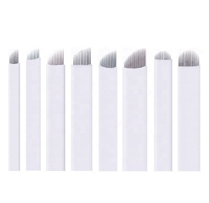 Aguja de Microblading Permanente de Acero Inoxidable de 0.25mm 7F/9F/12F/14F/16F/18F/17F/18U/21F <span class=keywords><strong>para</strong></span> Tatuaje de Cejas con Pluma Manual - Product Image 5