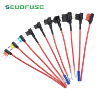 Mini fusibles micro2 standard à profil bas, fusibles électriques pour voiture, fusibles à lame ATO, fusibles de raccordement de circuit et fusibles de voiture 10A/15A/20A