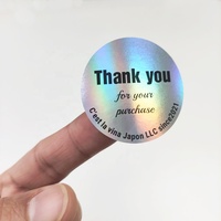 2x2 3x3 cercle personnalisé Logo étiquette impression bricolage merci de soutenir notre petite entreprise autocollant pour boîte d'emballage ou Carton