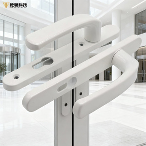 مجموعة كاملة من الألومنيوم مقبض الباب الرئيسي قفل أمان عالي مقاوم للماء حديث مضاد للتآكل لمدخل المنزل - Product Image 6