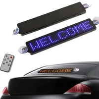 Letrero LED Programable de 12V para Coche, con Texto Desplazable, para Publicidad en Cafeterías, Bares, Tiendas, con Mensajes de Apertura/Cierre