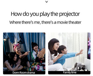 Projecteur Mini Portable de Haute Qualité 814 Résolution HD 1080p Prise en Charge 400 Lumens Projecteur LED - Product Image 4