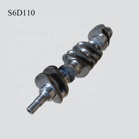 Pièce de moteur diesel Komatsu 6D110 6138-31-1010 6138-31-1110 Vilebrequin
