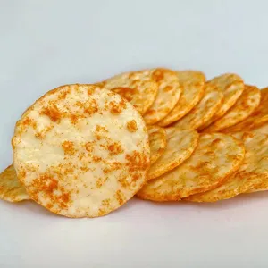 Lanches cracker japoneses para arroz, atacado lanches de tomate biscoitos de arroz