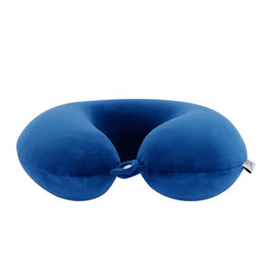 Oreiller de voyage en mousse à mémoire de forme en forme de U, couleur unie, 30x30 cm, pour adultes, sieste en voiture, usage étudiant - Product Image 5