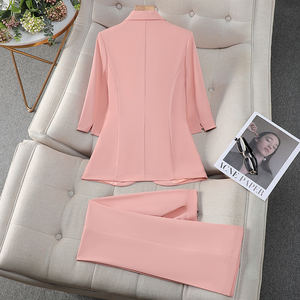 <span class=keywords><strong>Tuta</strong></span> da <span class=keywords><strong>donna</strong></span> di alta qualità con cintura sottile <span class=keywords><strong>rosa</strong></span> per la primavera e l'estate nuova <span class=keywords><strong>tuta</strong></span> da abbigliamento professionale - Product Image 4